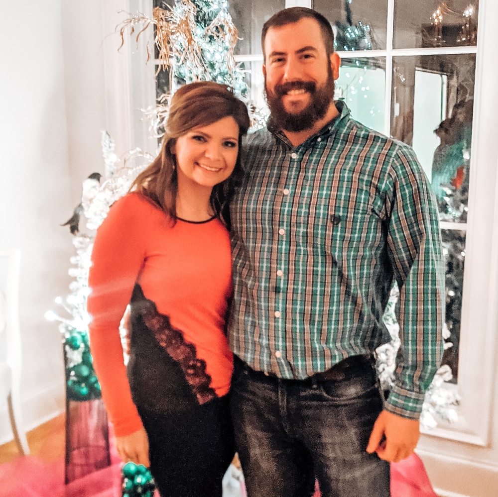 Cythia Rowley red and black top